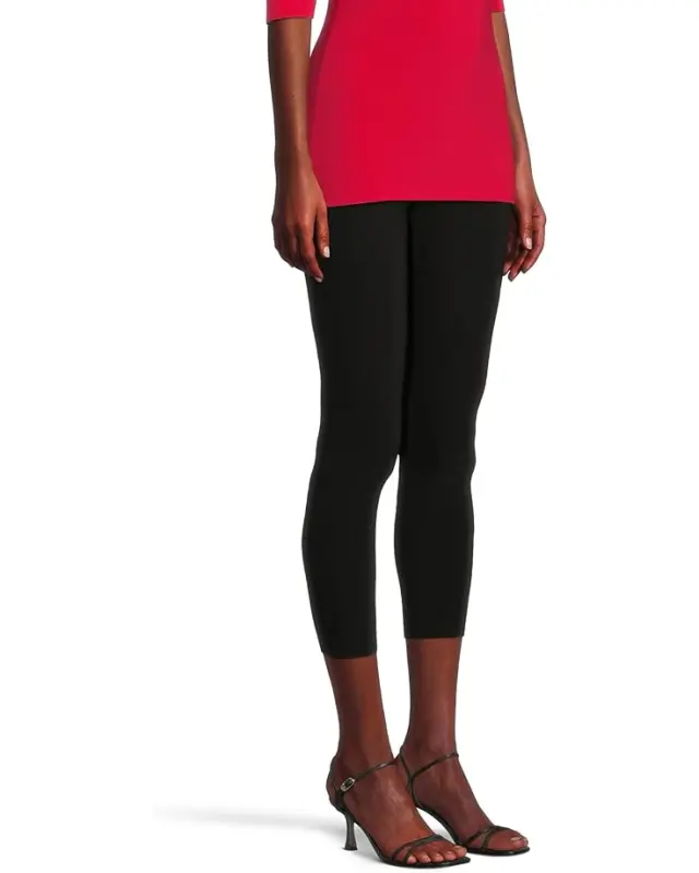 Women’s Norma Kamali Cropped Legging Without Waistband – Black 1 online