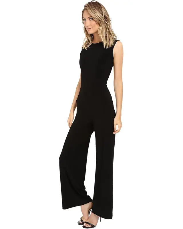 Women’s Norma Kamali Sleeveless Jumpsuit – Black online