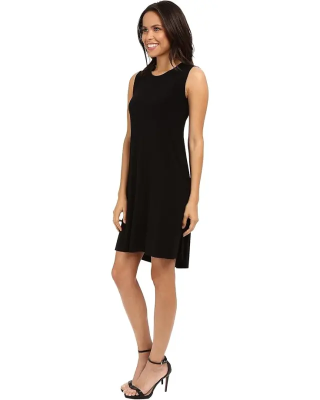 Women’s Norma Kamali Sleeveless Swing Dress – Black online