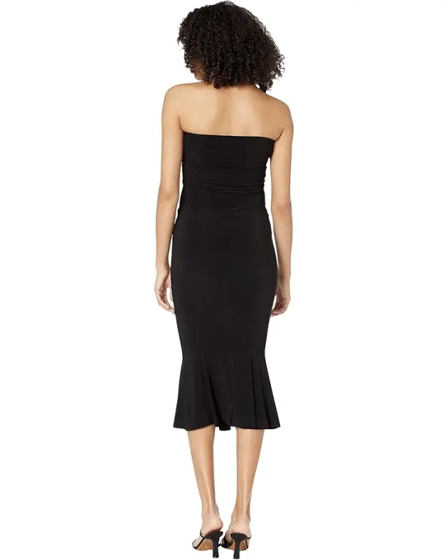 Women’s Norma Kamali Strapless Fishtail Dress To Midcalf – Black online